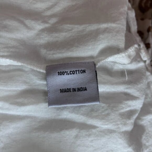 Daughters of India Floral Maxi Dress - Cream and Brown - Picture 7 of 8